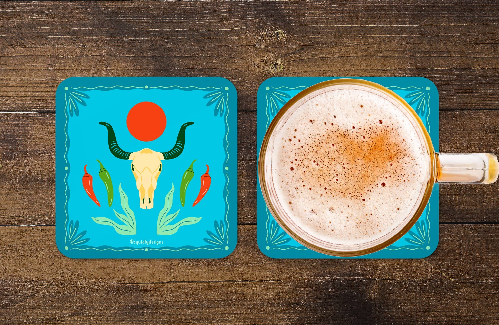 Squidly Designs - Coaster Set - Southwest Vibes
