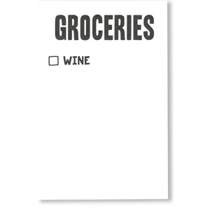 POWER AND LIGHT PRESS WINE GROCERY SCRATCH PAD