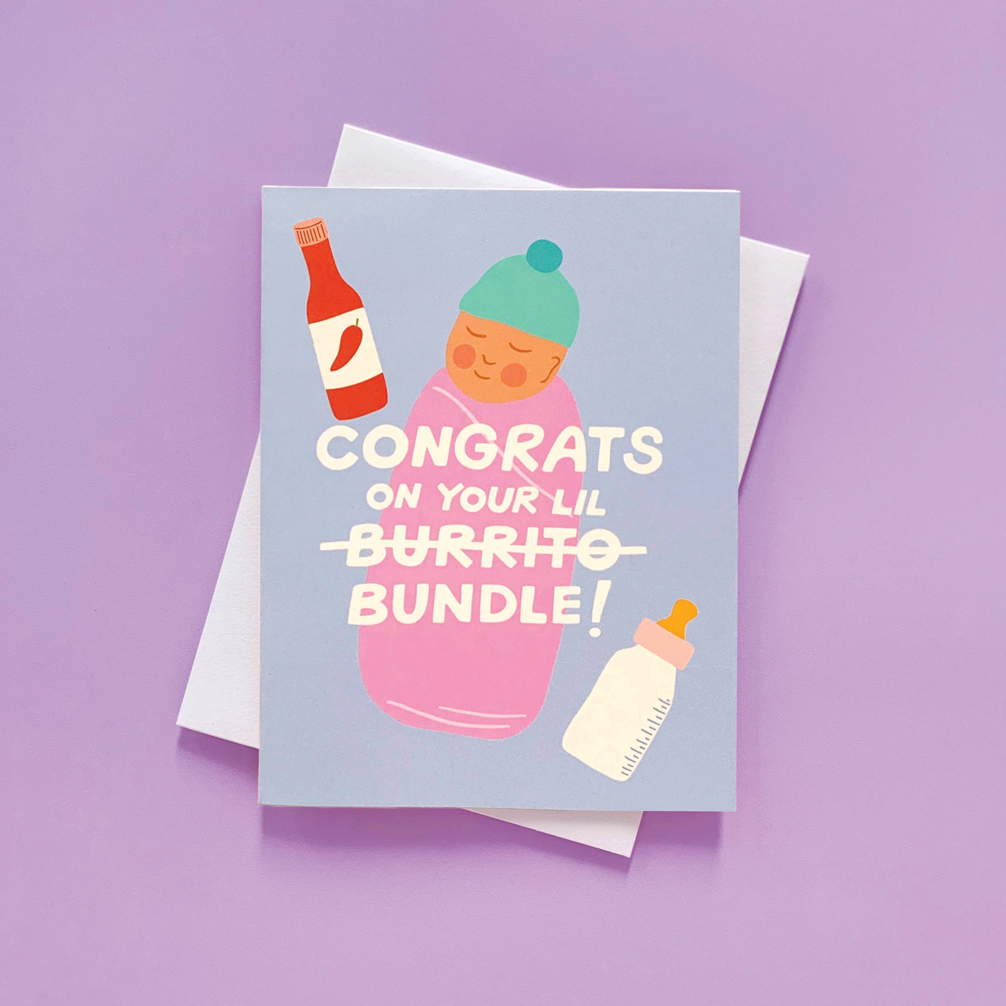 Odd Daughter - Burrito Bundle - New Baby Card