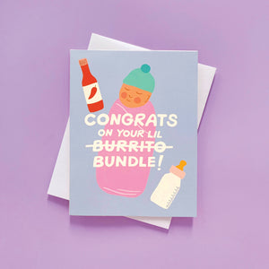 Odd Daughter - Burrito Bundle - New Baby Card