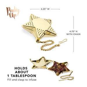 Gold-Plated Stainless Steel Loose Leaf Tea Infuser - Star