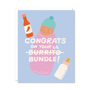 Odd Daughter - Burrito Bundle - New Baby Card