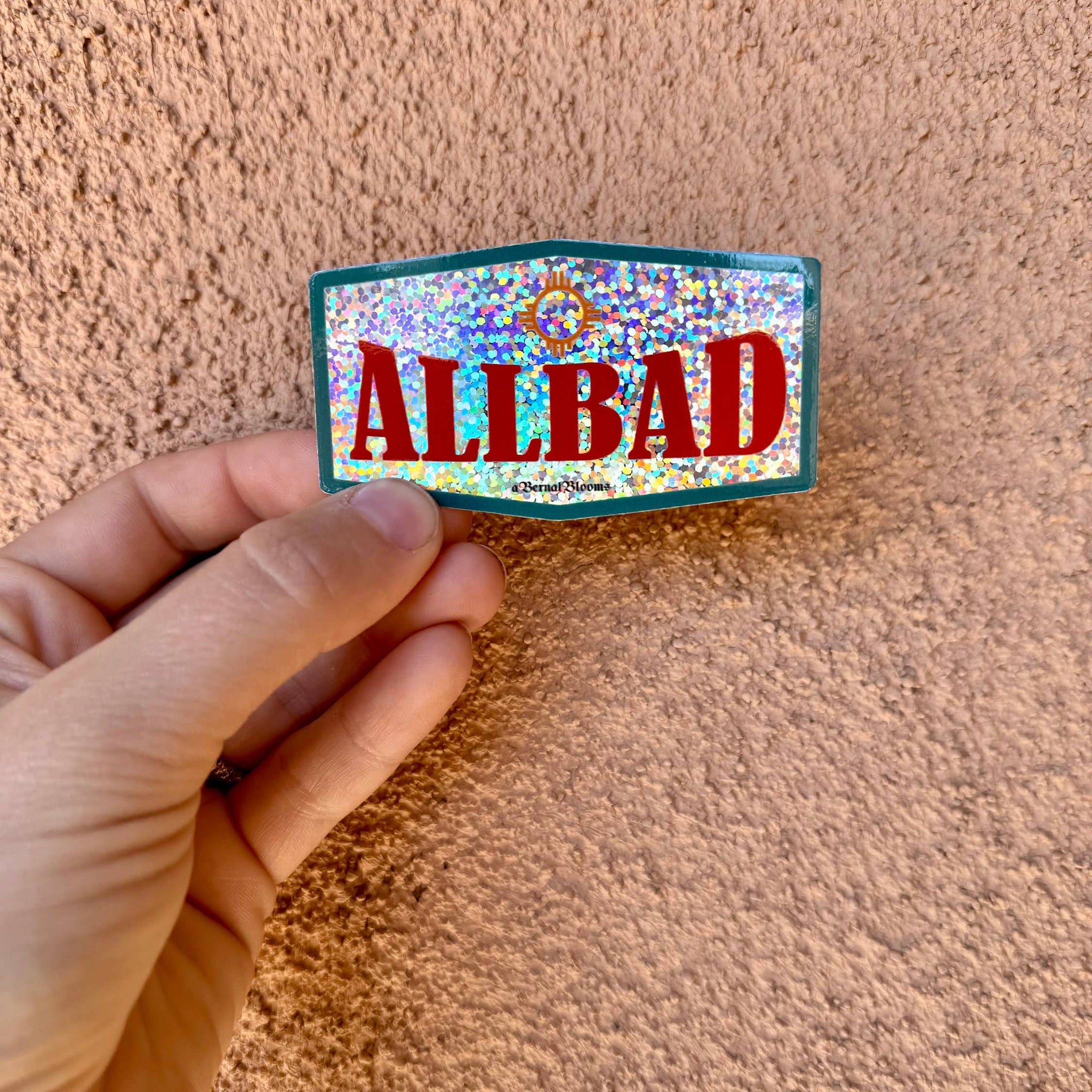 Bernal Blooms Glitter Allsups Sticker