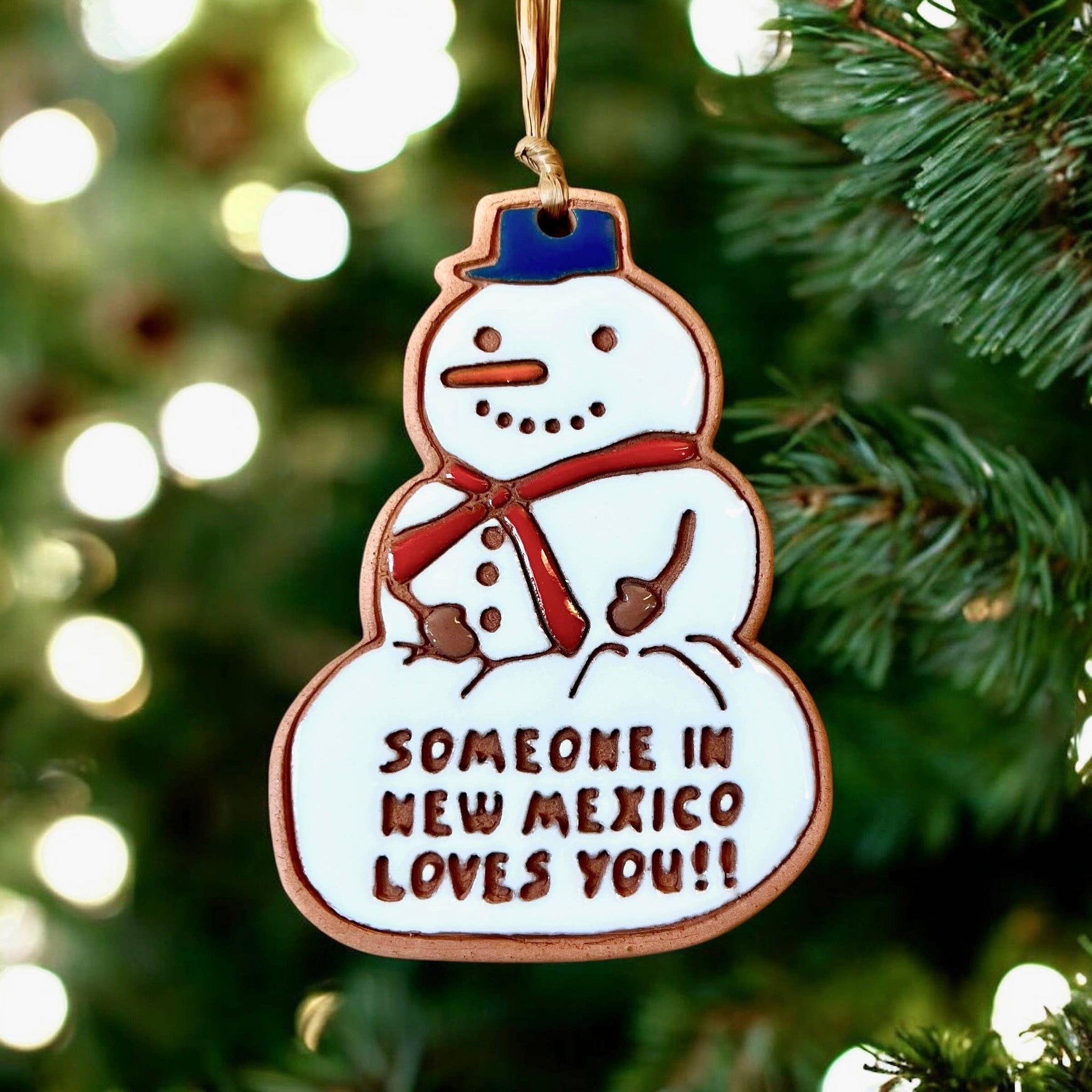 New Mexico Loves You Snowman