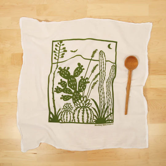 KEI & MOLLY - Flour Sack Dish Towel: Cacti