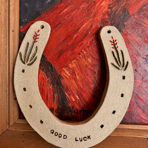Ceramic Good Luck Horseshoe