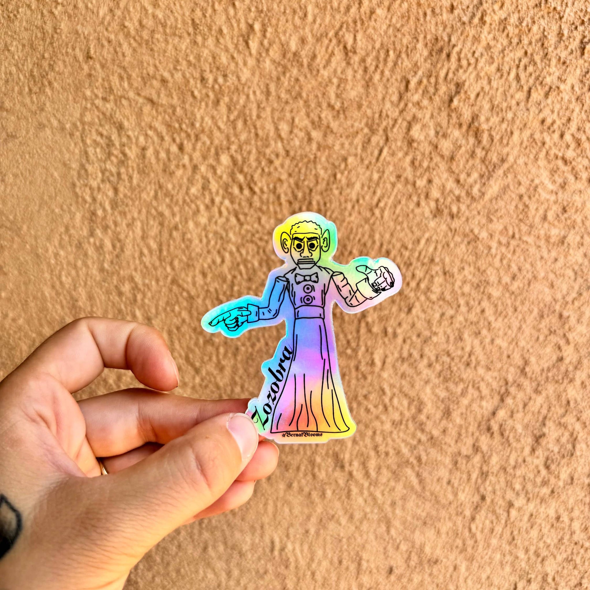 Bernal Blooms Zozobra Sticker Holographic
