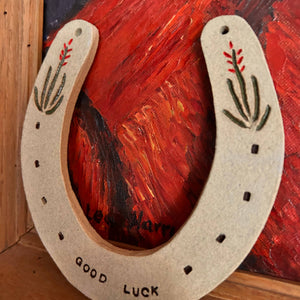 Ceramic Good Luck Horseshoe