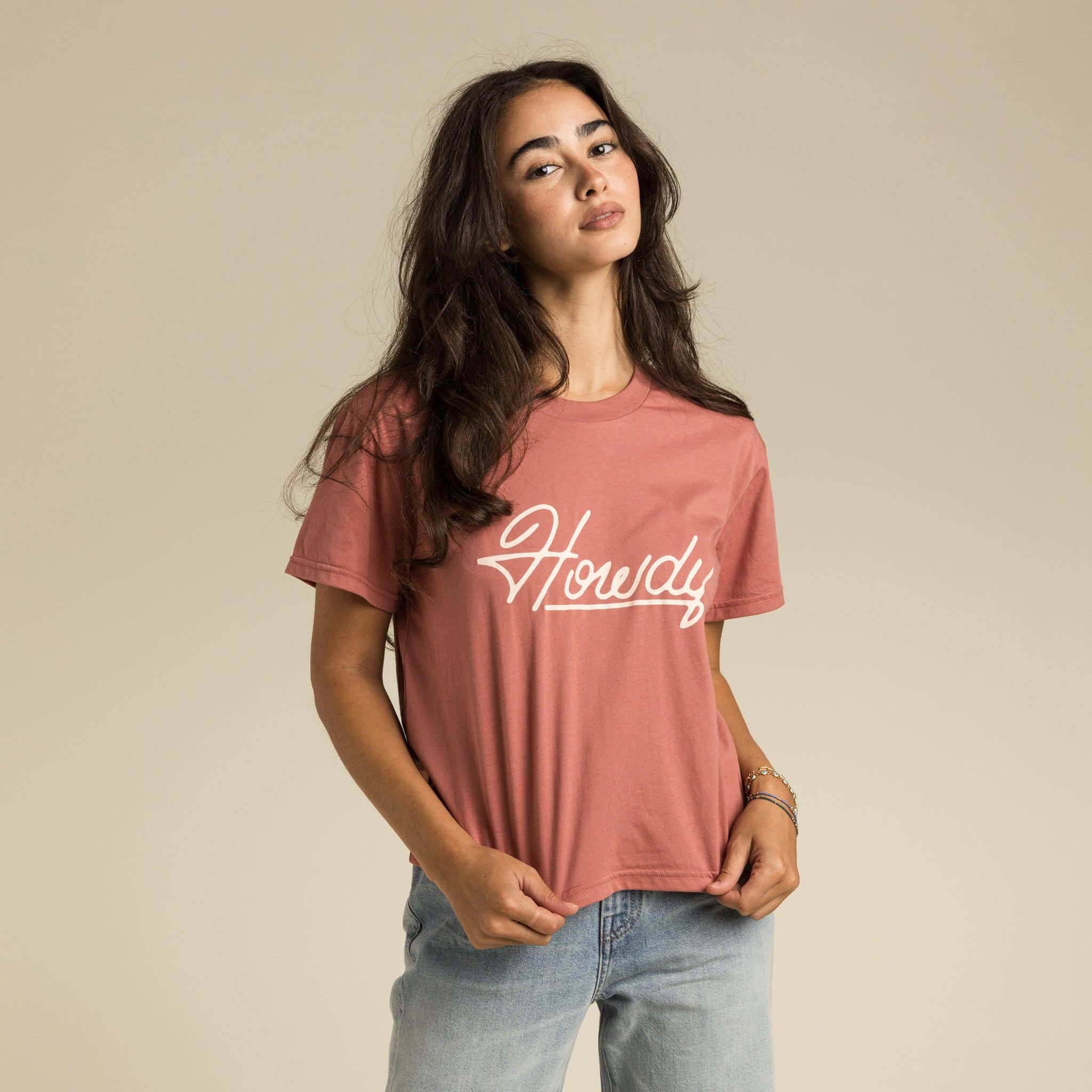 Howdy Dude Women's Crop Tee