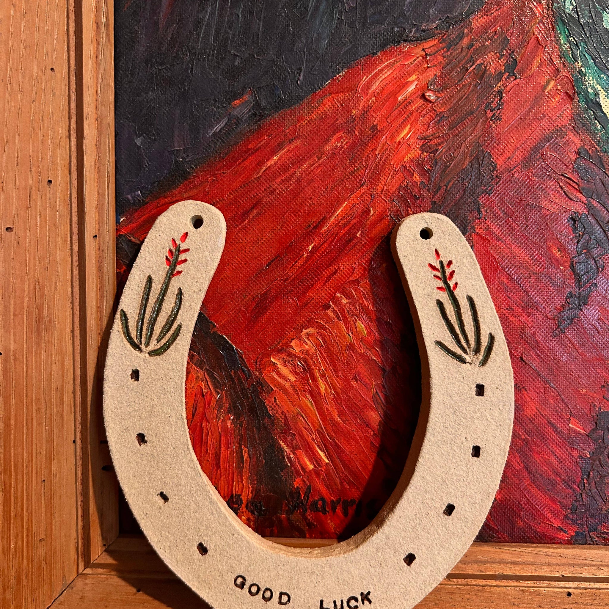 Ceramic Good Luck Horseshoe