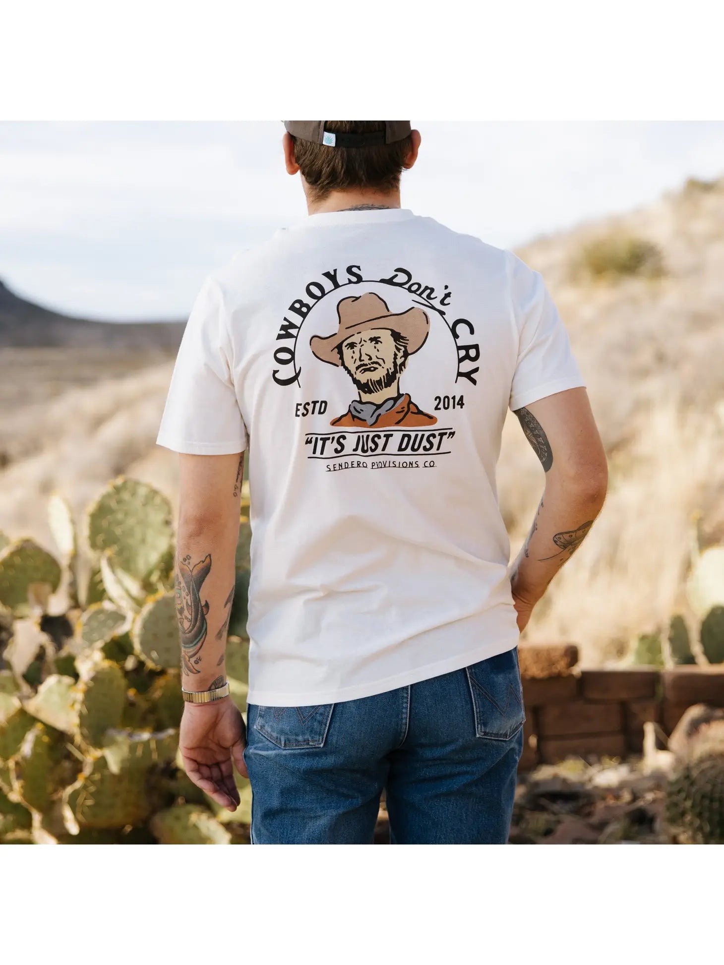 SENDERO PROVISIONS COWBOY DONT CRY TSHIRT