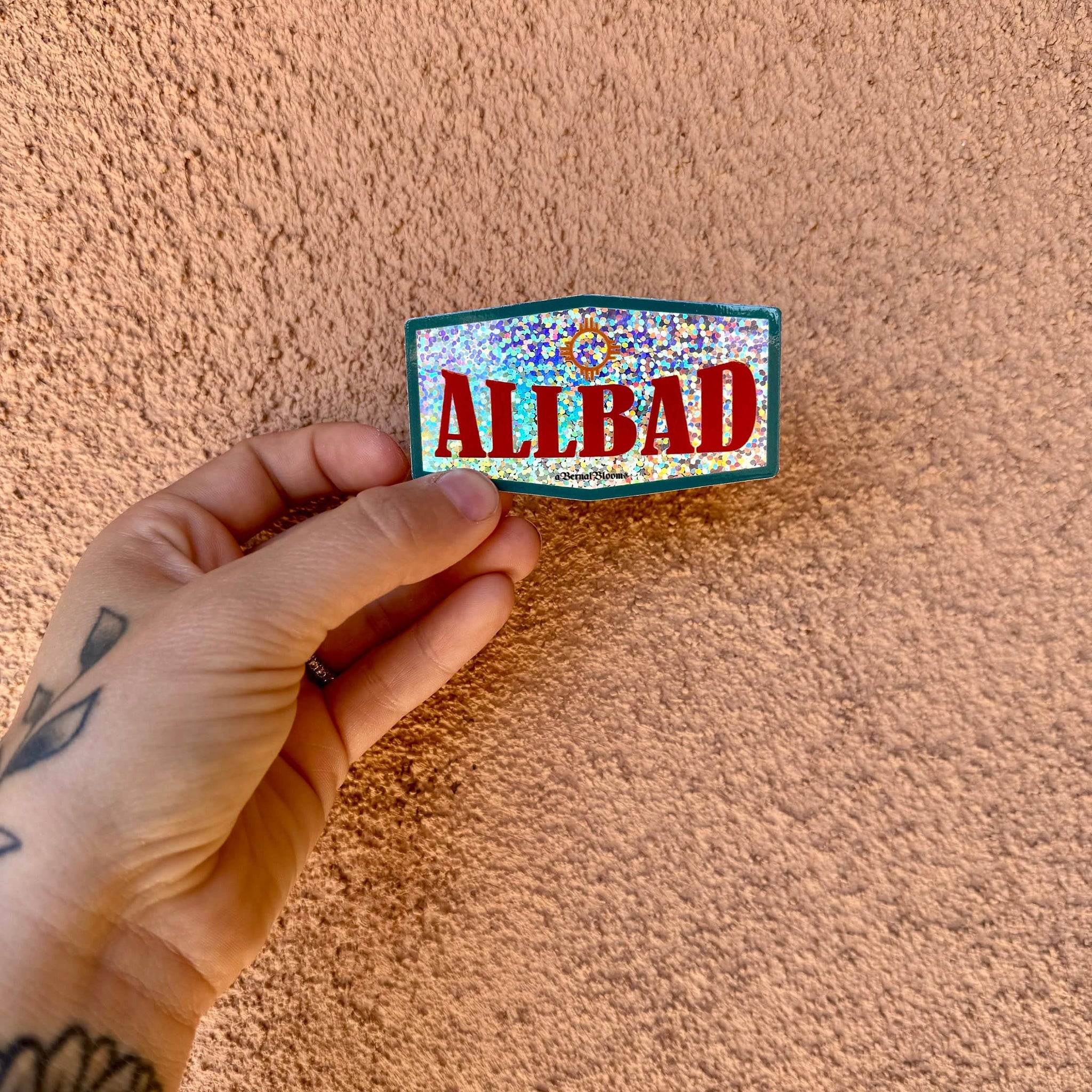 Bernal Blooms Glitter Allsups Sticker