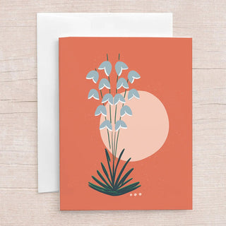 JEN FOX STUDIO DESERT FLOWERS GREETING CARD - New Nuevo