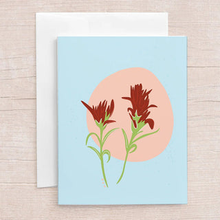 JEN FOX STUDIO DESERT FLOWERS GREETING CARD - New Nuevo